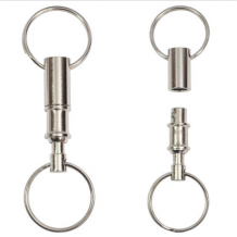 Dual Key Ring Pull Apart Snap Lock Holder / europromocoes.net